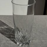 Set of 6 glass orangeade glasses H14.5 D7