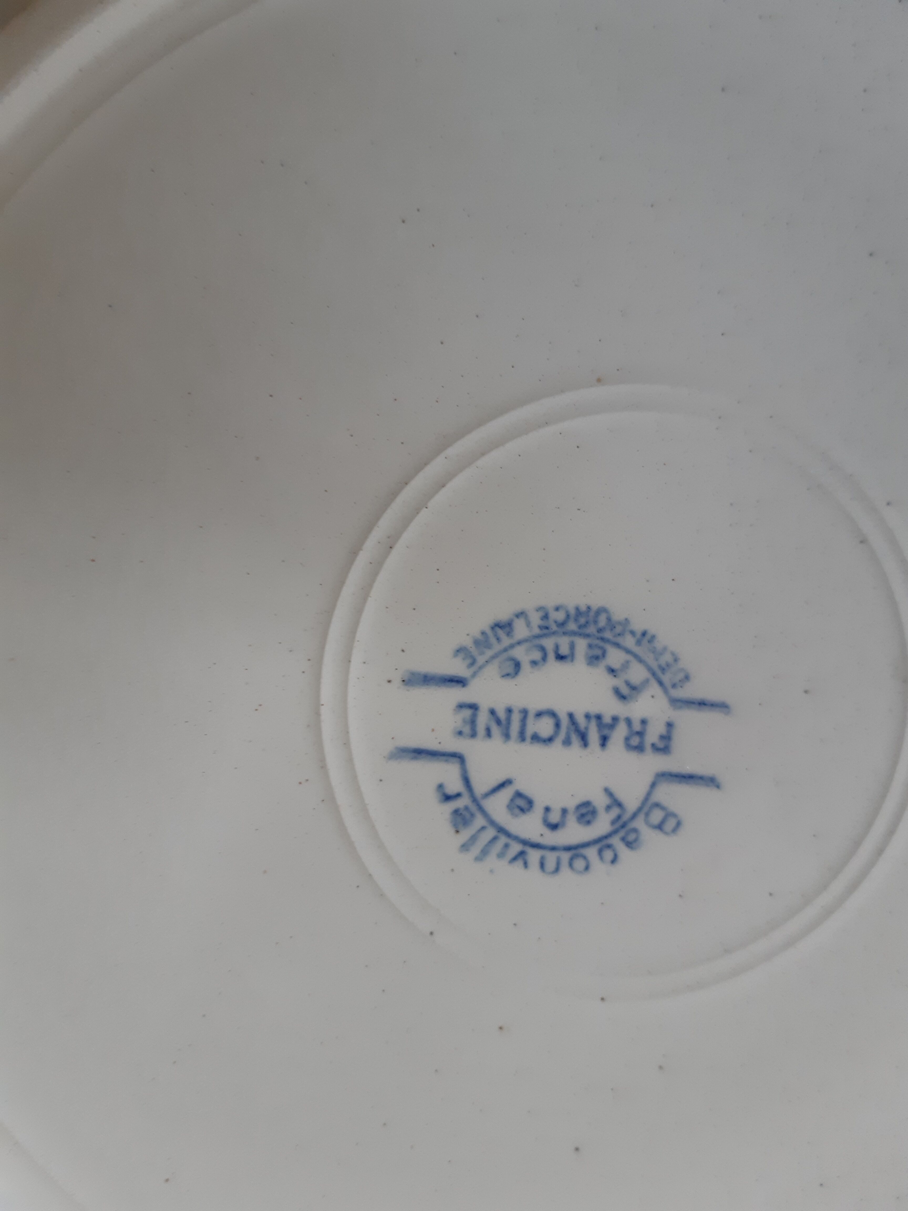 Plates and legumier Badonviller