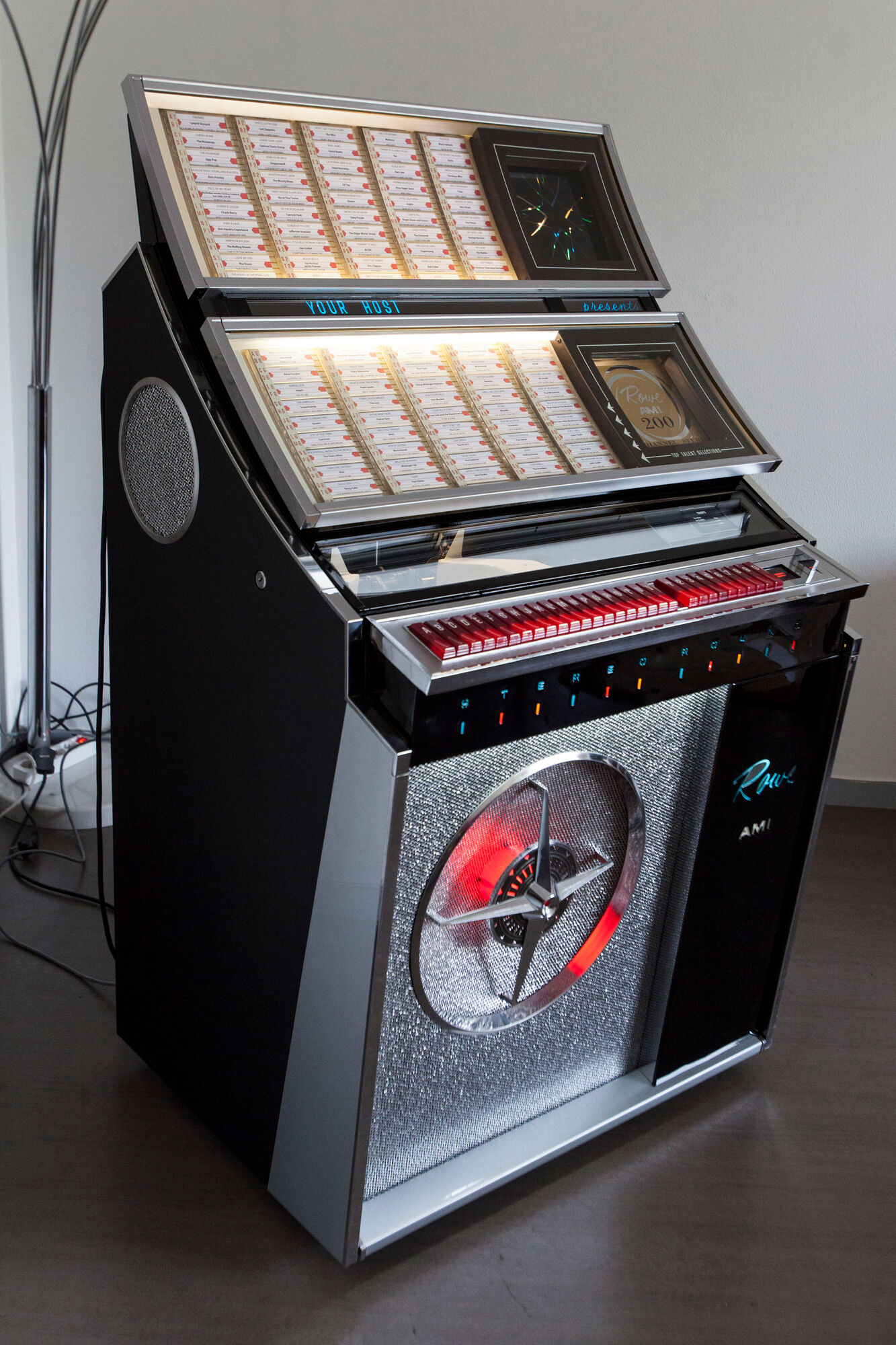 Jukebox Rowe friend from 1963 model"Jal" capa 100 vinyl compilation pop, rock, metal from 1950 to 1990