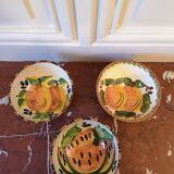 Three pretty fruit pattern bowls, Mediterranean, Provençal style