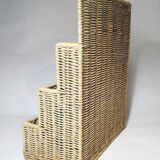 Vintage rattan mail door