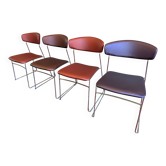 Lot de 4 chaises Wolfgang par Fornasari