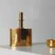 Gold-Plated Brass Set by Pierre Forssell for Skultuna, Sweden, 1970s, Set o