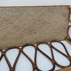 Shelf in curved bamboo and vintage rattan