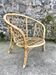 Woven rattan armchair, 1960