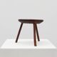 Rustic French wooden stool in wabi sabi style, ca. 1850