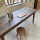 Table de ferme chêne 1950 pieds fuseaux