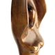 Pair of Large Vintage Teak Sculptures, 1950s