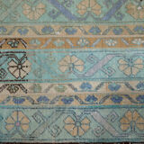 Small Distressed Turkish Runner Rug 79 x 330 cm