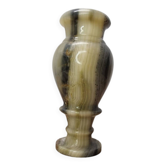 Vintage Onyx Marble Vase, 1970s
