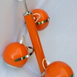 Chandelier with adjustable balls 70s model "eyeball" orange