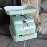 Household scale in water green metal Perca 50s