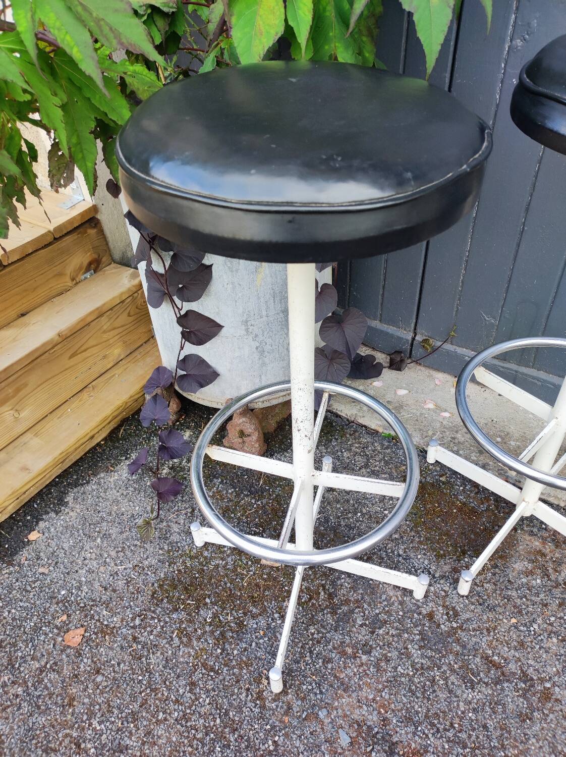 Two beautiful vintage bar stools