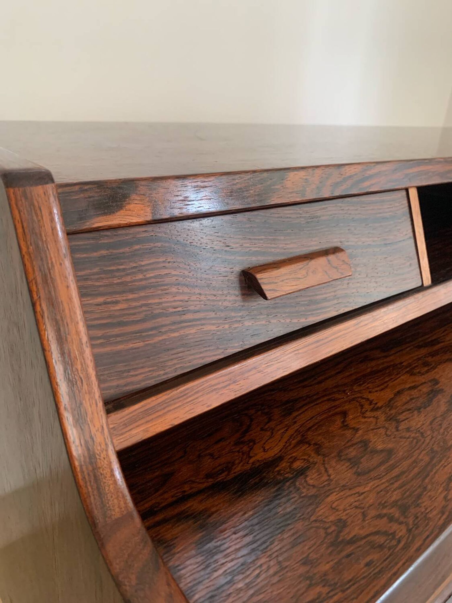 Scandinavian rosewood secretary desk by Arne Wahl Iversen