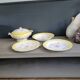 Soup tureen and 3 dishes Digoin & Sarreguemines model Graziella - Ref 921