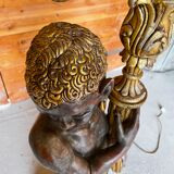 Nubian torch floor lamp