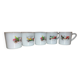 5 Arcopal coffee cups model Tacot