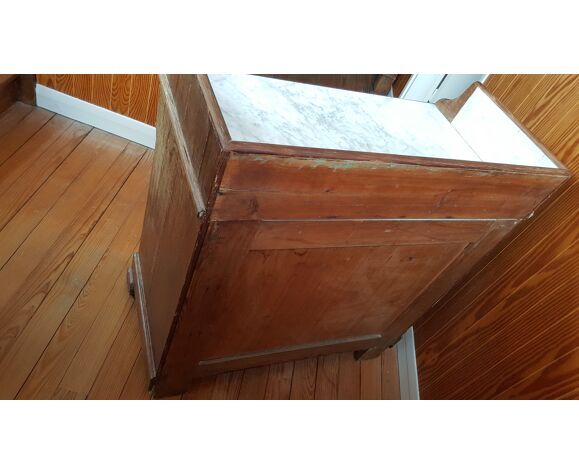 Chest of drawers on marble top