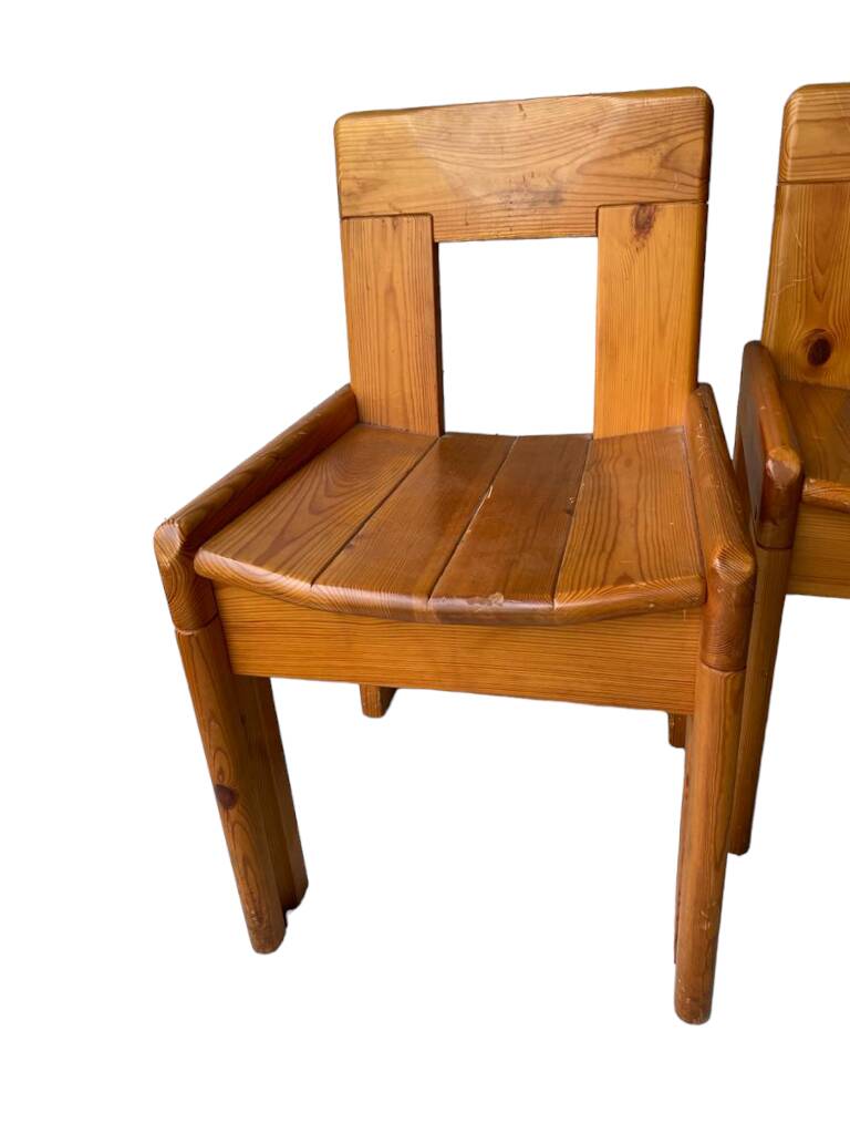 Silvio Coppola dining table with 4 dining chairs for Fratelli Montina