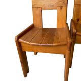 Silvio Coppola dining table with 4 dining chairs for Fratelli Montina