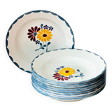 Service assiettes creuses anciennes salins