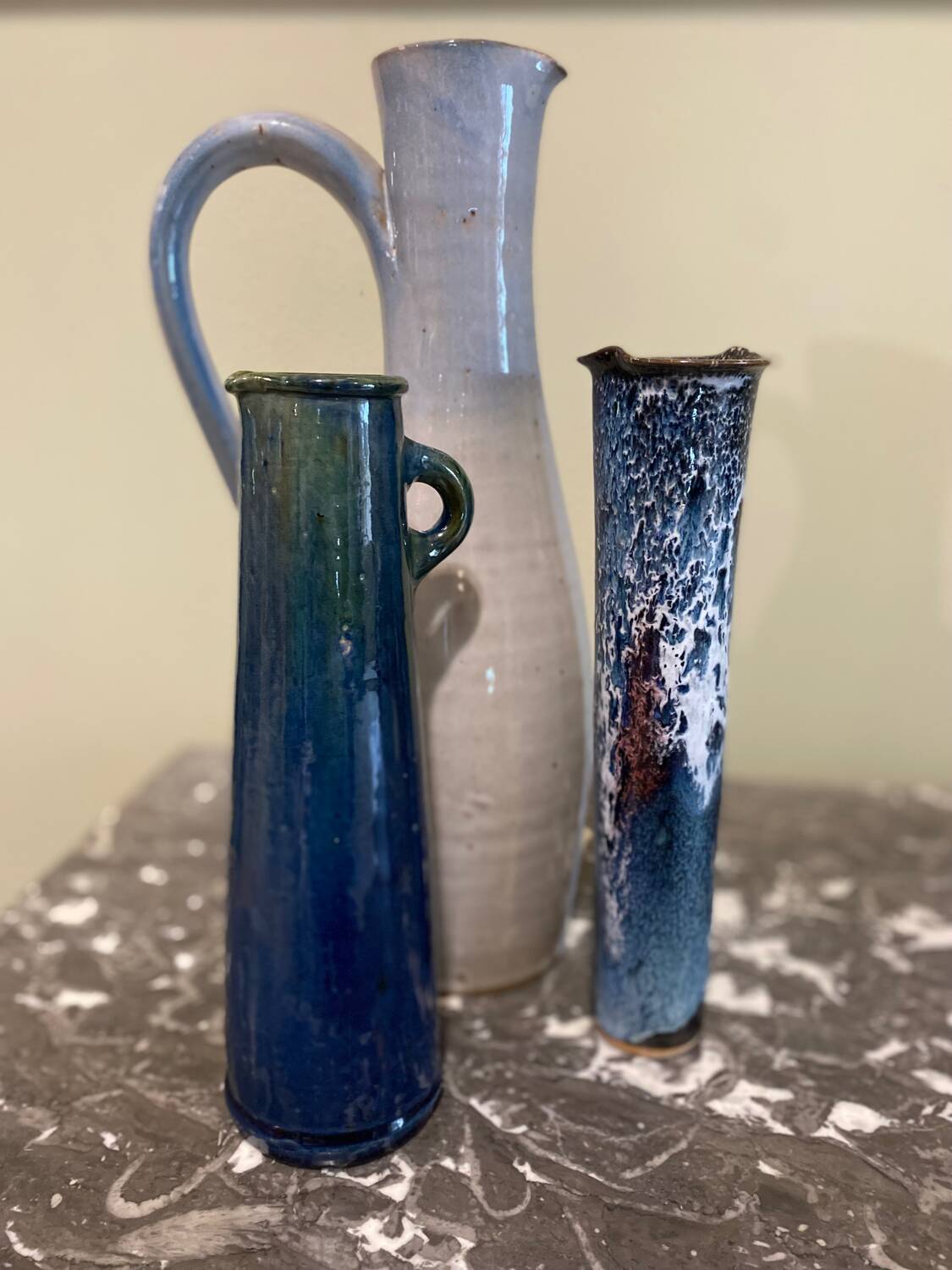 Glazed stoneware vase