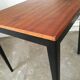 Scandinavian square table, spindle feet