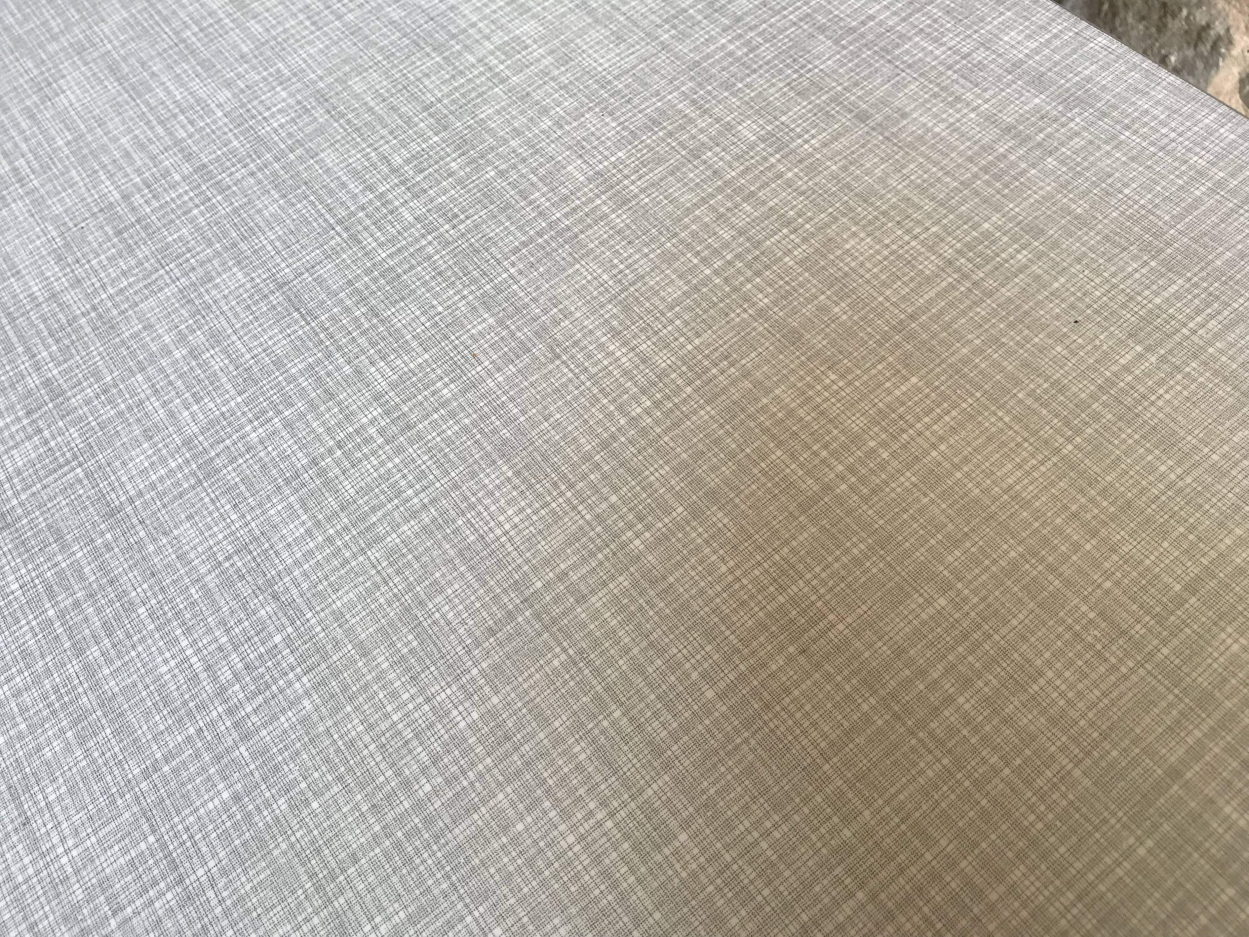 Table de cuisine 1960’s en formica et piétement compas bois