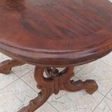 Napoleon III walnut gueridon table