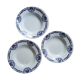 Set of 3 hollow plates Orchies Moulin des Loups Palmes