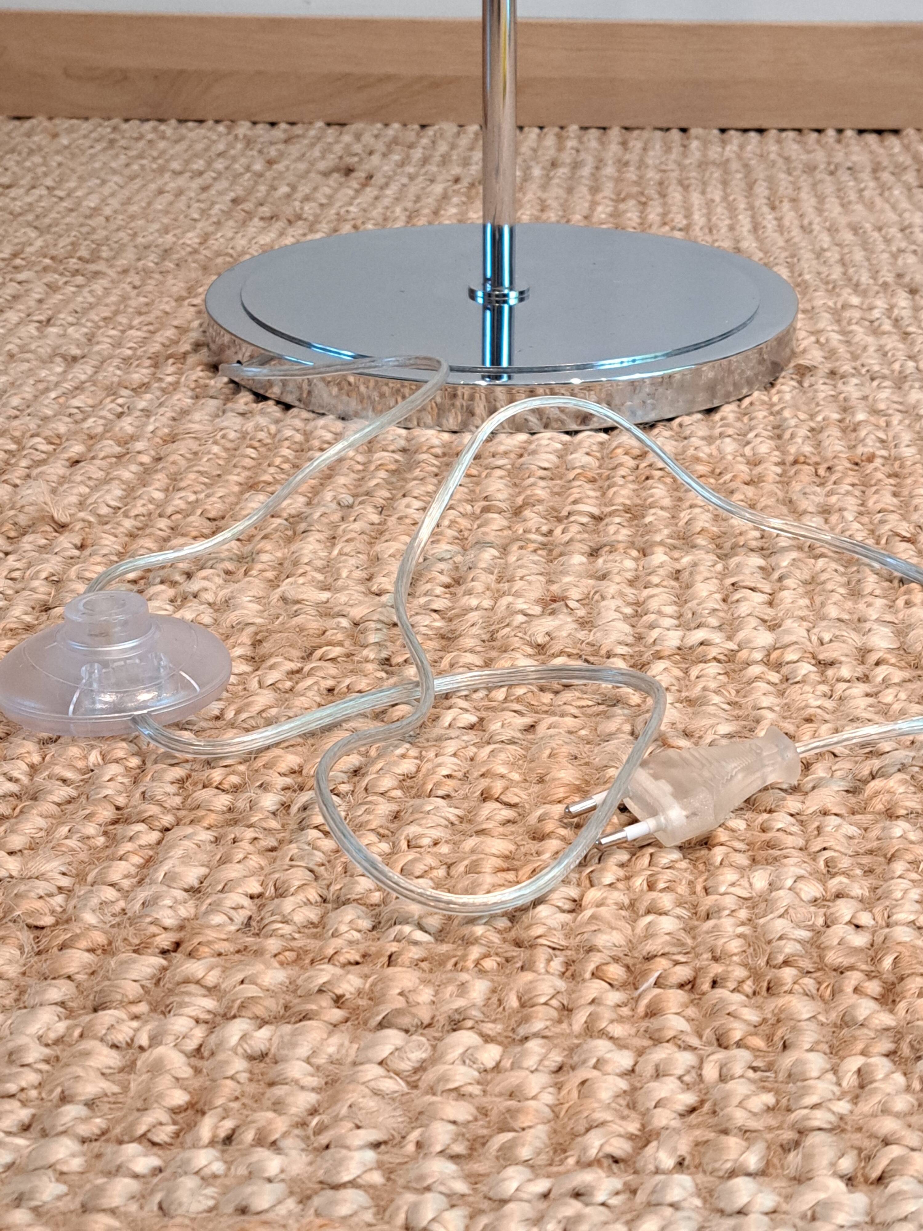 Chrome floor lamp from the 1970s.