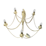 White metal chandelier