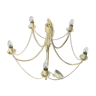 White metal chandelier
