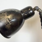 Industrial Black Scissor Wall Lamp, 1950s