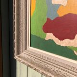 Peinture abstraite sur panneau