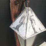 Lampadaire sur potence bois