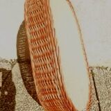Wicker serving tray
