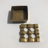 Original Scandinavian Ultima 7 ashtray in holger Bäckström and Bo Ljungberg brass