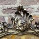 Louis XV fireplace fire screen Rocaille walnut 19th century