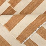 8x10 Beige & Bronze Contemporary Kilim Rug, 229x311Cm SK 35061