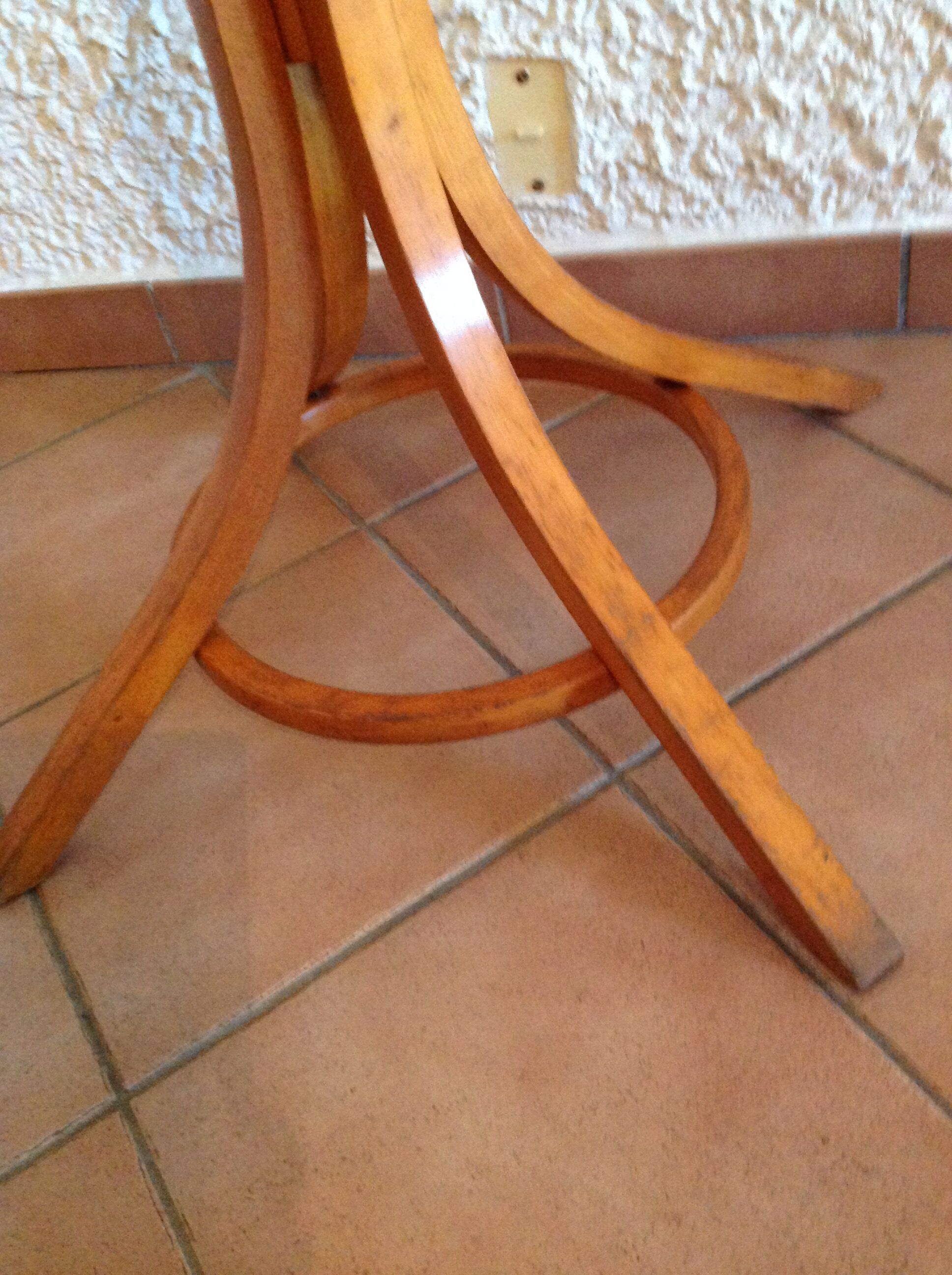 Coat rack with six heads in curved wood Baumann / vintage 50s-60s