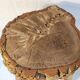 Brutalist tripod stool - French popular craftsmanship from the 20th century