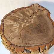 Brutalist tripod stool - French popular craftsmanship from the 20th century