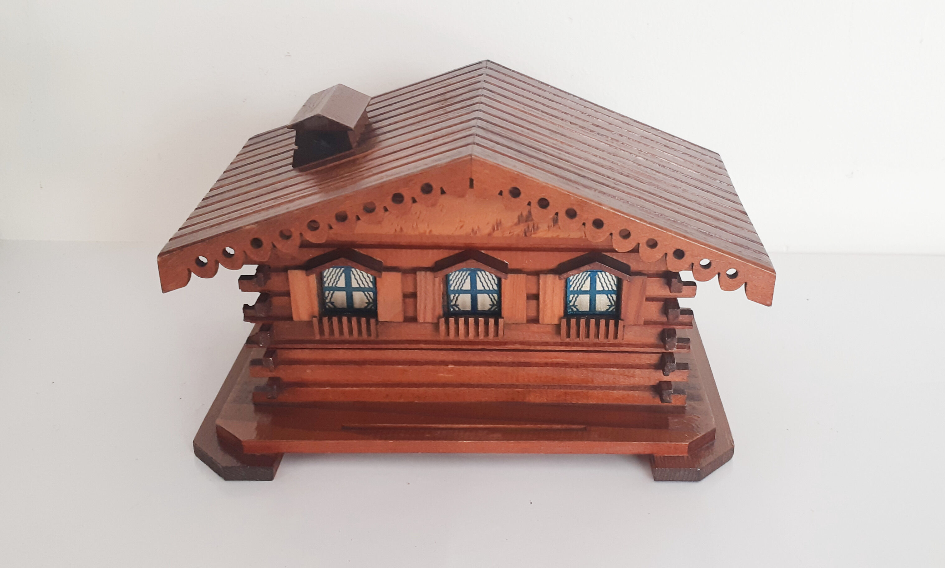 Swiss wooden chalet cigarette storage, mountain chalet