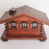 Swiss wooden chalet cigarette storage, mountain chalet