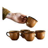 Set of 5 camel coffee cups "Arum"