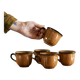 Lot de 5 tasses à café camel
