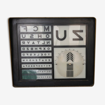 Tableau octométrique décimal mixte lumineux années 40 vintage collection