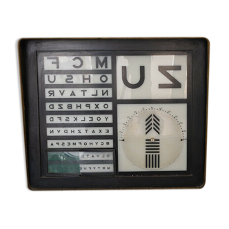 Tableau octométrique décimal mixte lumineux années 40 vintage collection