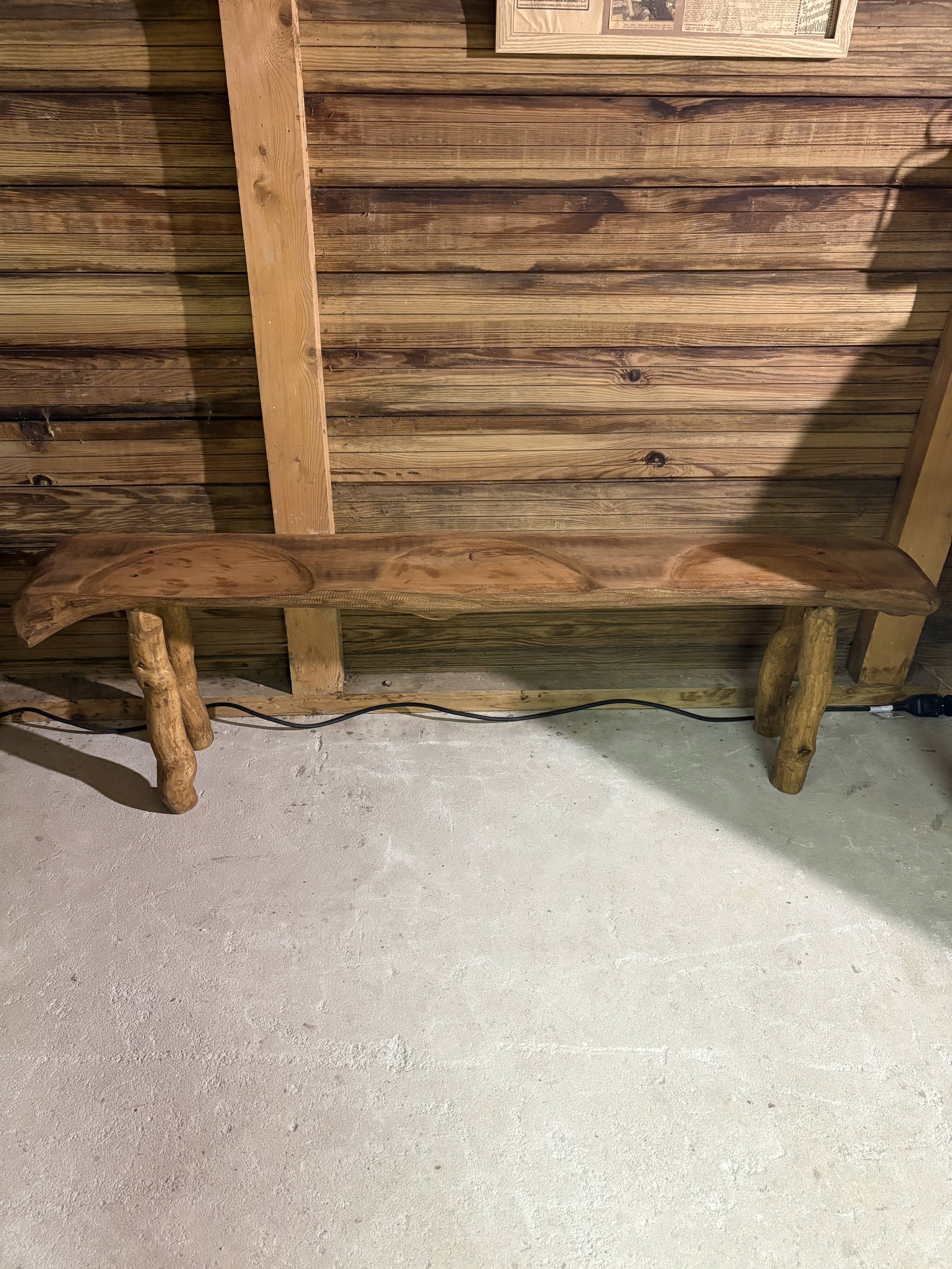 Old solid wood bench – country house spirit